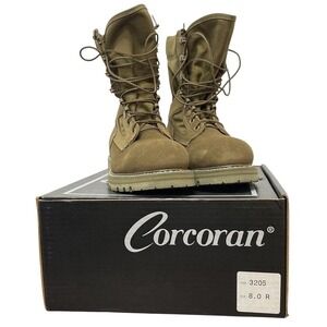 Corcoran 3205 Marauder Coyote Combat Boots Mens 8.0 R Steel Toe USA Made NIB